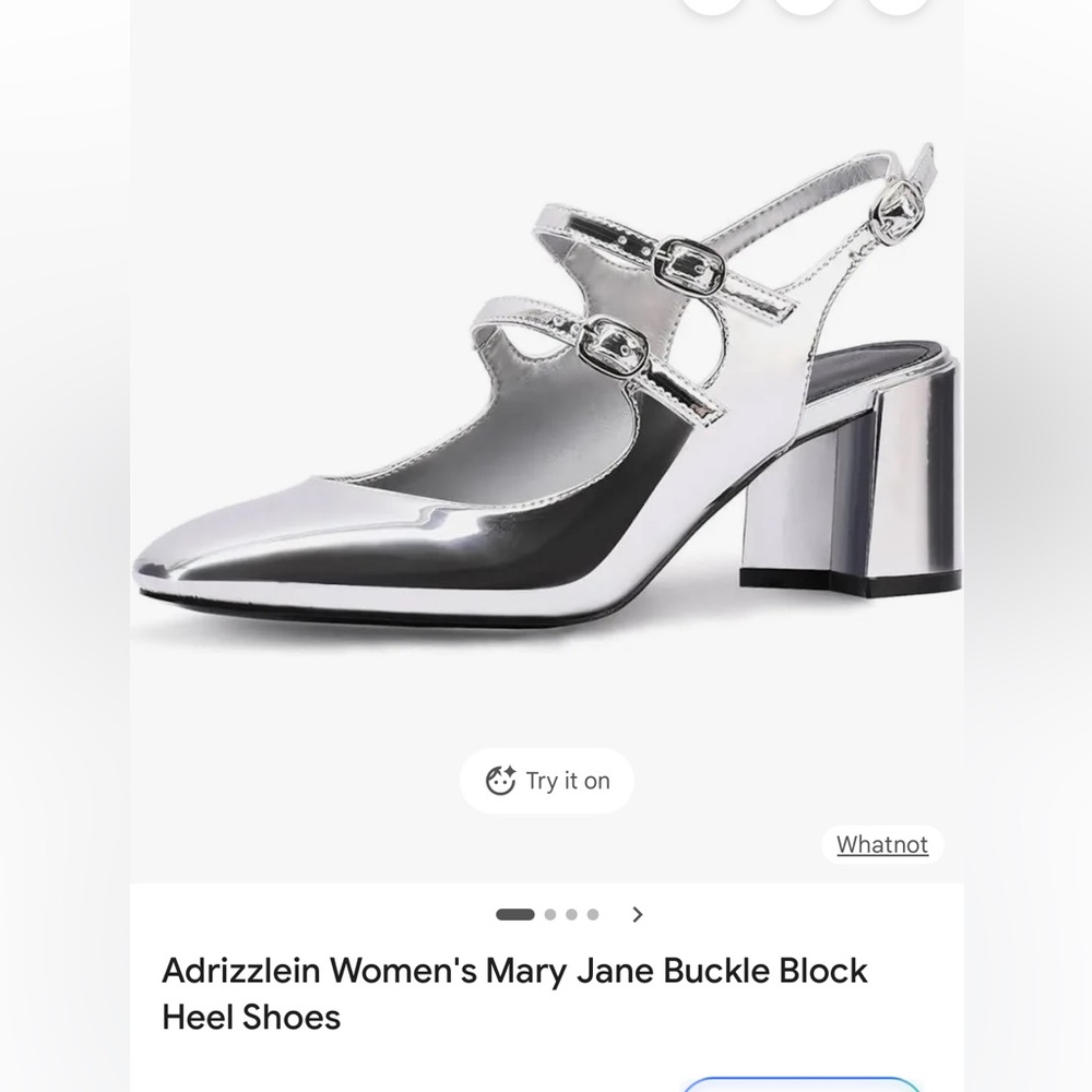Silver heels - Picture 2 of 4